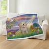CafePress Cloud Angel/Havanese Pup Throw Blanket Super Soft Fleece Plush