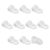 Rebower 100pcs R Type Cable Clips Wire Management Clamp for