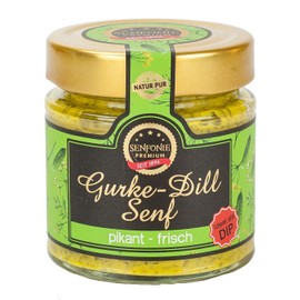 Altenburger Original Senfonie Premium Cucumber Dill Mustard, 180 ml in Glass, Spicy Fresh Mustard Spread
