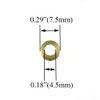 Hahiyo 10mm Diameter Mirror Screws Brushed Stainless Steel Solid Easy