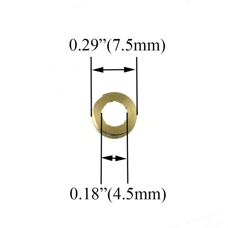 Hahiyo 10mm Diameter Mirror Screws Brushed Stainless Steel Solid Easy