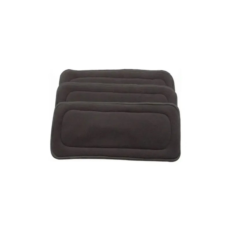 3 Absorbentes Nocturnos Charcoal 5 Capas Alva Baby Original