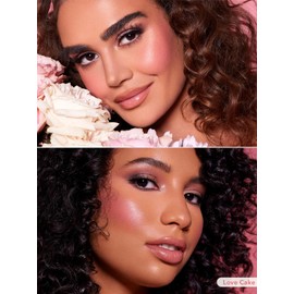 SHEGLAM Color Bloom Dayglow Liquid Blush Makeup for Cheeks Shimmer Finish - Love Cake