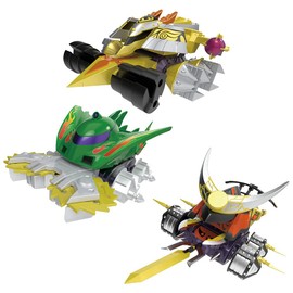 SMP [SHOKUGAN MODELING PROJECT] Crash Gear BATTLE1-EX2 Armor & Dino Spartan & Gogetsu Set (1 Piece), Candy Toy, Chewing Gum (Turbo))