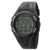 Clefer TE-D190-BK Men's Digital Wristwatch, Radio Control, Waterproof, Multi-functional, Urethane