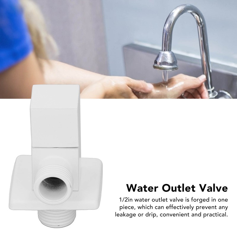 1/2in Water Outlet Valve Thicken Copper 1 in 2 Out
