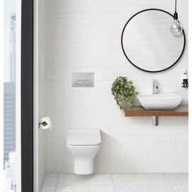 Swiss Madison Well Made Forever SM-25-WCCTM21ST Toilets Wall-Actuators, SM-KS246-G, Silver