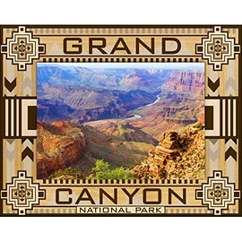 Saddle Mountain Souvenir Grand Canyon Southwest Style Laser Engraved Wood Picture Frame Landscape (4 x 6)