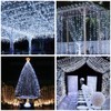 Vicloon Fairy Curtain Lights,300 LED White Curtain Lights,8 Modes 9.8×9.8Ft