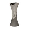 GILDE Modern Ceramic Vase Table Vase Decorative Vase Grey Silver
