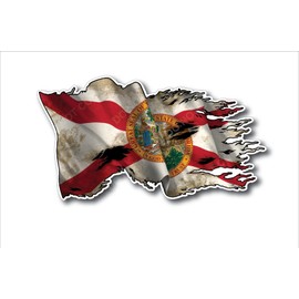 Decals by Haley Florida State Flag Sticker Florida Flag Decal Pack for Car Truck Vehicle Window Vinyl State of Florida Flag Decals State Seal - Safe for Vehicle Paint Texas Laptop Decal Bumper