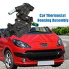 A ABSOPRO Thermostat Housing Assembly for Peugeot 1007 05-09 Black