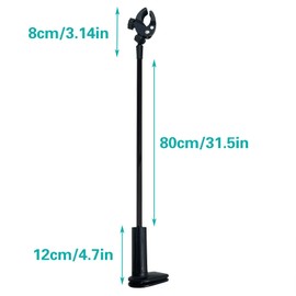 Black Dog Hair Dryer Holder, 360° Rotatable Hands-Free Stand Adjustable Hair Dryer Hands Free Stand Flexible Hair Dryer Stand for Pet Dog Cat Hair Dryer Grooming