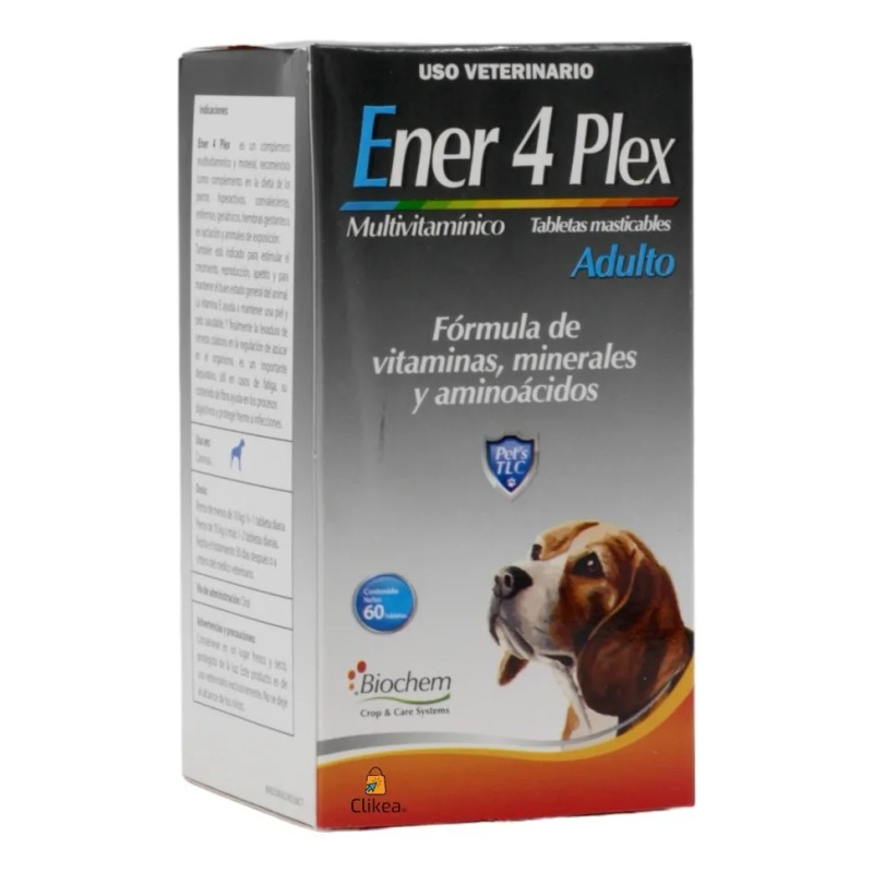 Ener 4 Plex Perro Adulto 60 Tab Biochem