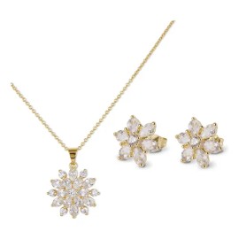 "Tesoro de Oro – Collar y Aretes para Mamá by Luckyly"