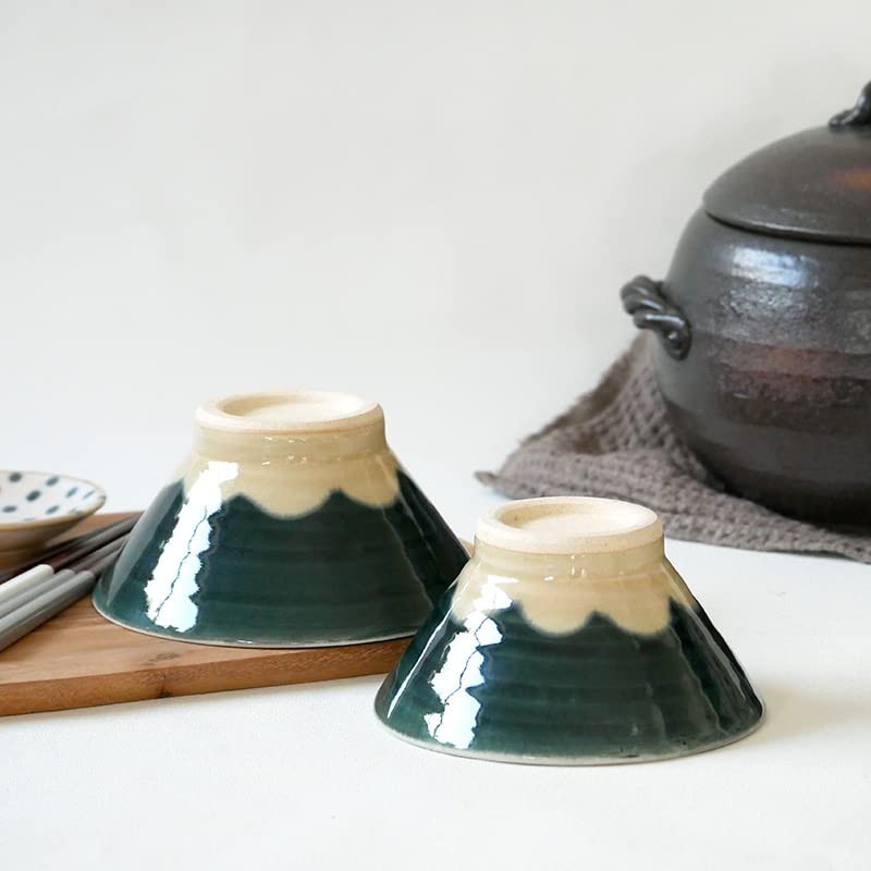 EAST Table Rice Bowl, Mt. Fuji, Kiriyukanuri, Japanese Tableware, Large