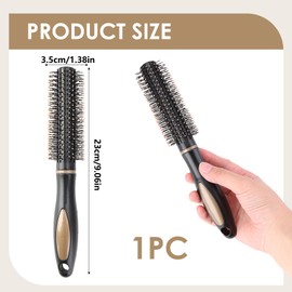 Kasoud Round Hair Comb, Round Hair Brush for Blow Drying Hair Styling Tools, Hair Styling Tools at Home, Blow Drying Hairstyling Tool, Radial Vent Hair Brush for Creating and Smoothing Curly or Wavy