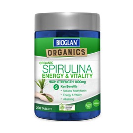 Bioglan BG Organics Spirulina Tablets 200s, 0.26 Kilograms