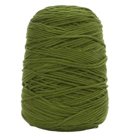 Crochet Yarn Soft Elastic Comfortable Skin Friendly Crocheting Knitting Yarn Tufting Yarn for DIY Carpet 84 Dark Green