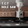 METOTY 19 PCS (1/2" to 2-1/8") Carbide Hole Saw Kit