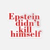 Epstein Didn't Kill Himself Vinyl Sticker Decal