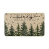 Artoid Mode Pine Trees Snowflakes Merry Christmas Welcome Decorative Doormat,