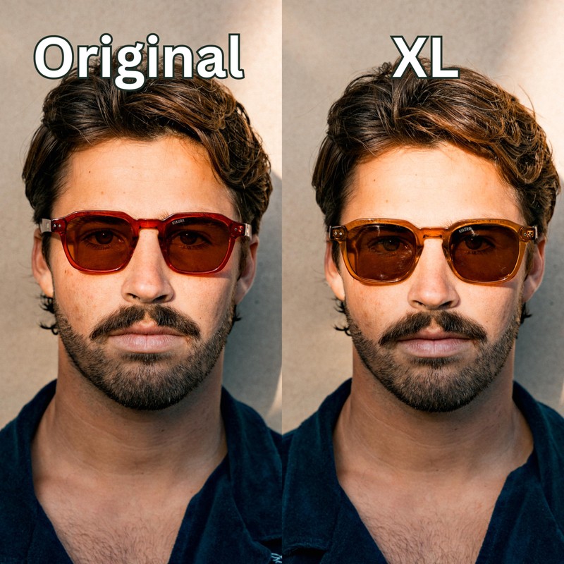 KIAURA Lautner Premium UV400 Polarized Sunglasses, XL & Original Sizes,