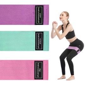 Resistance Bands Set, Upgrade Exercise Bands with Non-Slip Design for HIPS & Glutes Booty Bands for Women and Men, Workout Bands for Home Fitness, Yoga, Pilates