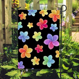 ZHIMI Colorful Flowers Garden Flag Vertical Double Sided Yard Flag Banner Polyester Holidays Outdoor Decoration