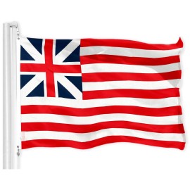 UD_G128 Combo Pack: USA American Flag 3x5 Ft 150D Printed Stars & Grand Union Flag 3x5 Ft 150D Printed