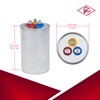 Capacitor (Round) 45+5uF ±5%, 45/5MFD, 370V/440V Dual Element CBB65 Motor