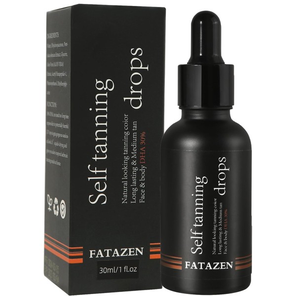 FATAZEN 30 Percent DHA Condensed Self Tanning Drops for Face