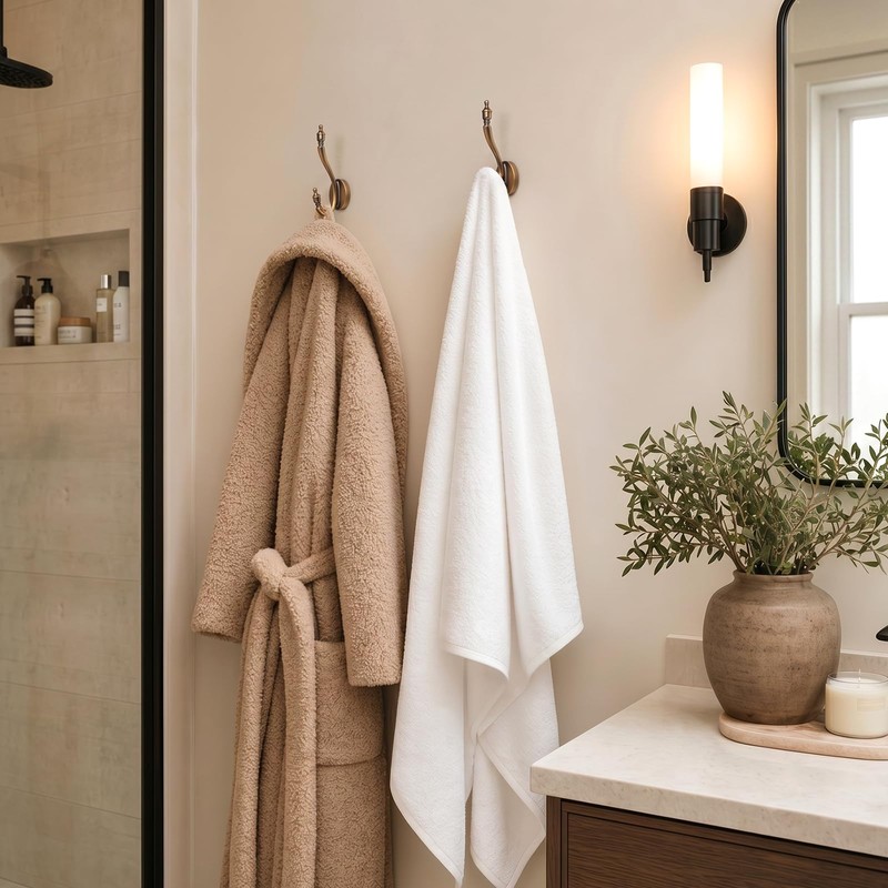Ruiziiz Towel Hooks wall Hooks Heavy Duty Rust Resistant Wall