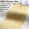 GOOFIT Hair Extensions Micro Loop Human Hair Extensions Remy Hair