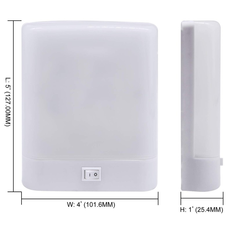 Facon LED Pancake Light Single Square Dome Light with Switch,