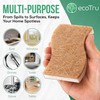 12 Pack Natural Kitchen Sponges, Compostable White Cellulose & Organic