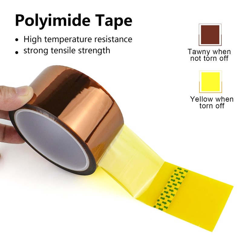 BOMEI PACK 1 rollos Cinta de Poliamida Resistente a Altas