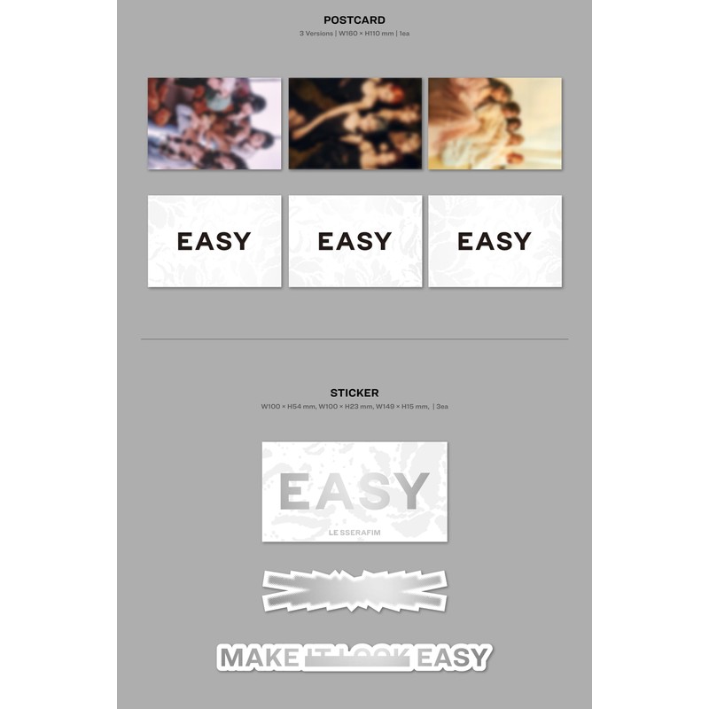 LE SSERAFIM 3rd Mini Album 'EASY'（韓国盤）