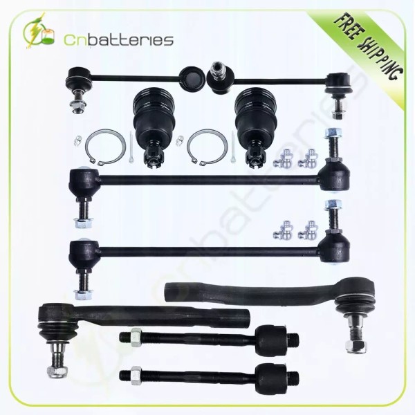 SCITOO 10pc Inner & Outer Tie Rod End Steering Parts