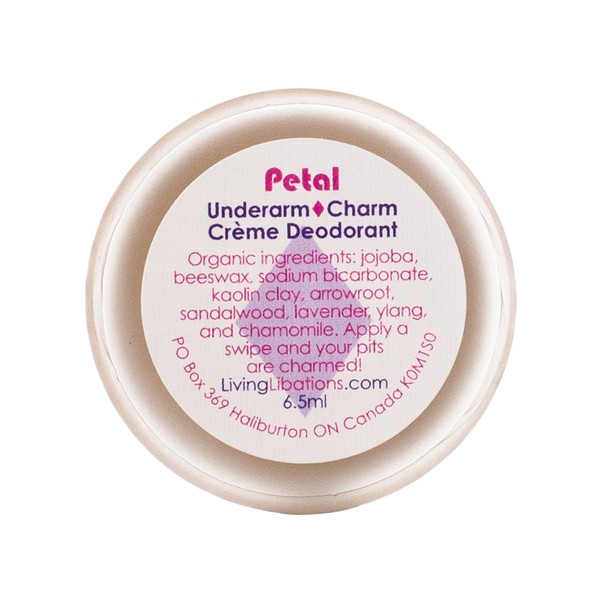 Living Libations Underarm Charm Crème Deodorant - Petal, 6ml