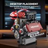 V8 Engine Model Kit That Works Micro Building Blocks Set