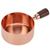 Sauce Pan Wooden Handle Rose Gold Stainless Steel Sauce Pot