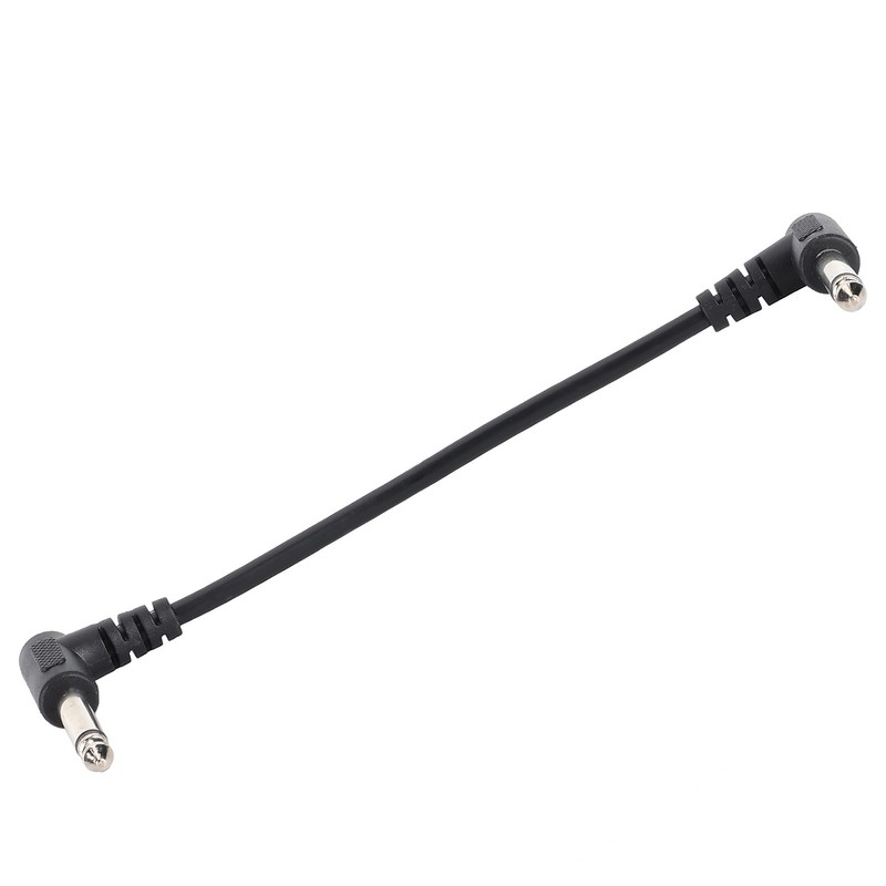 6PCS Guitar Effect Pedal Cables 6.35mm Elbow Right Angle Connector