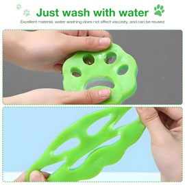 4-Pack Pet Hair Remover for Laundry – Reusable Washing Machine Hair Catcher for Dog & Cat Fur | Lint & Hair Remover for Clothes, Bedding & Washer | Eco-Friendly & Safe (Orange & Green)