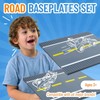 Strictly Briks Building Blocks Road Plates 10" x 10", 4