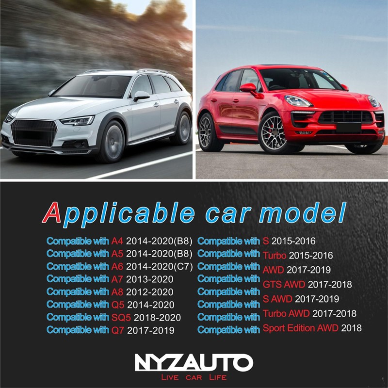 NYZAUTO Anti-Slip Foot Pedal Pads kit Compatible with A4 &