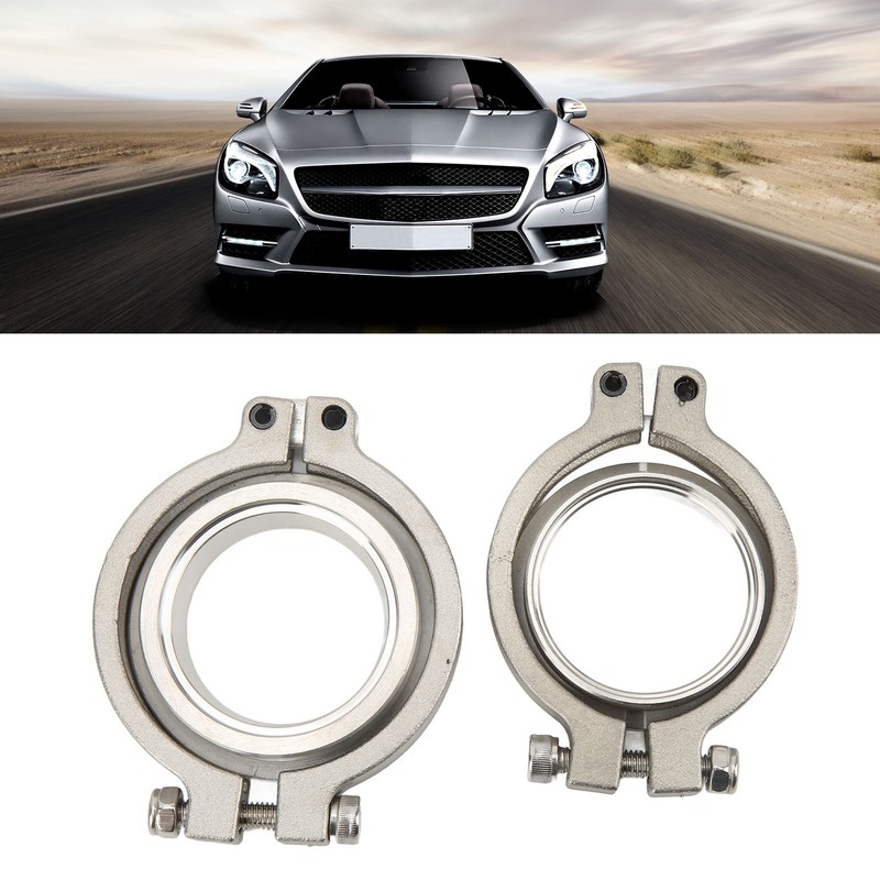 44 mm Wastegate V Band Clamp Set Stainless Steel Inlet