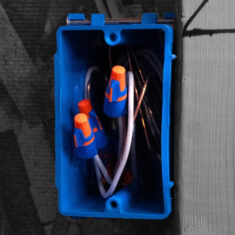 IDEAL Electrical Twister ProFLEX Mini (30-343) Orange/Blue Wire Connector, Box