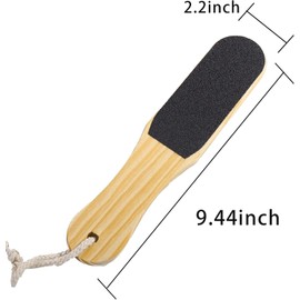 2 Pack Black Double Sided Foot Rasp Manicure File Callus,Reusable Trimming and Manual Pedicure,Hard Skin Remover Foot Files,Foot File and Callus Remover,Natural Foot Pumice Stone