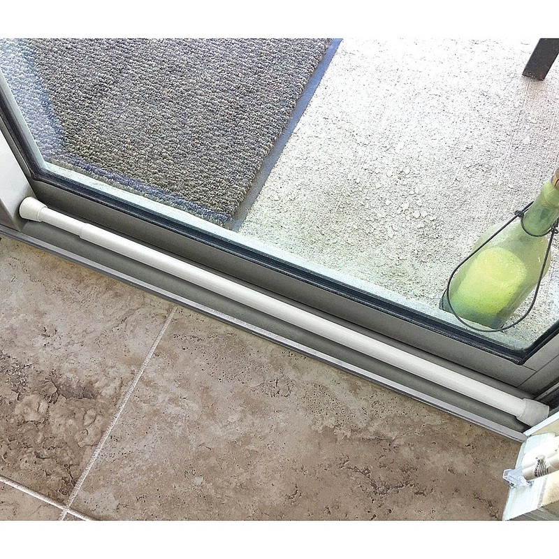 Sliding Door Steel Security Bar Prevents Forced Entry & Unlocks